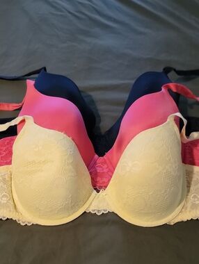 Savage X Fenty Bra (3) - Yellow, Pink, Black 36DD